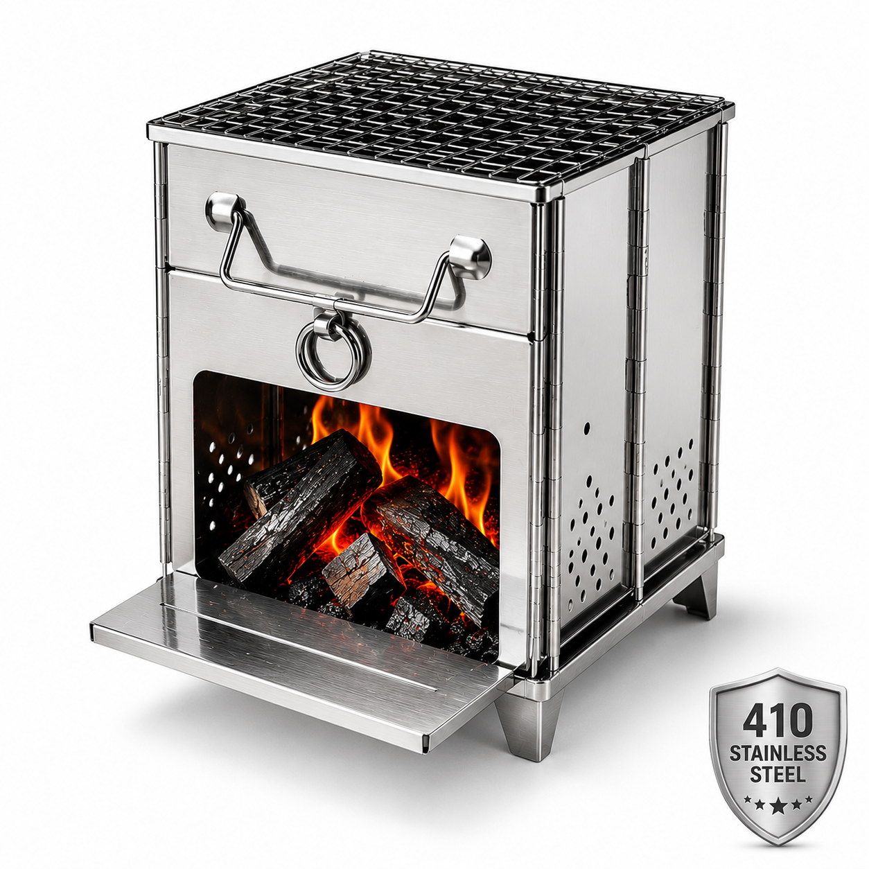 Portable Stainless Steel Folding Charcoal Stove