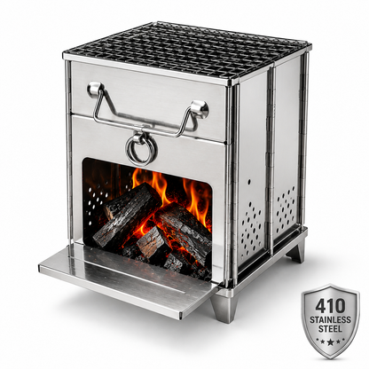 Portable Stainless Steel Folding Charcoal Stove